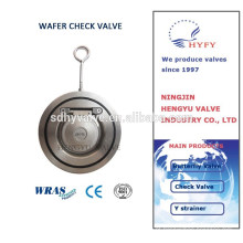 Válvula Wafer, aço inoxidável válvula tipo wafer disco único swing